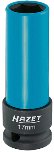 Hazet 1/2" konehylsy 17mm sininen (suojattu, pitkä)